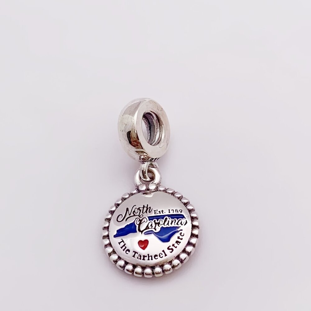Pandora North Carolina State Map Dangle Charm